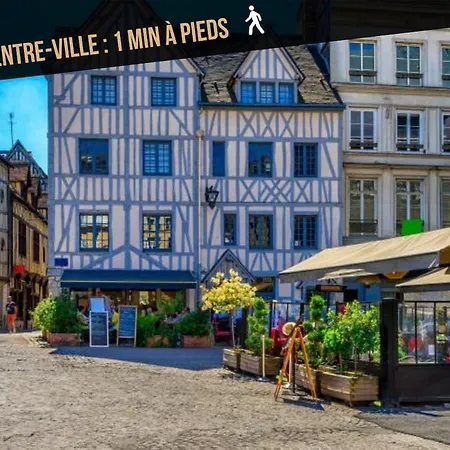 Charmante Maison De 4 Avec Salles De Bains Independantes Et Privee, Ideal Pour Travailler Et Pour Les Руан