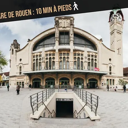 Дом отдыха Charmante Maison De 4 Avec Salles De Bains Independantes Et Privee, Ideal Pour Travailler Et Pour Les Руан