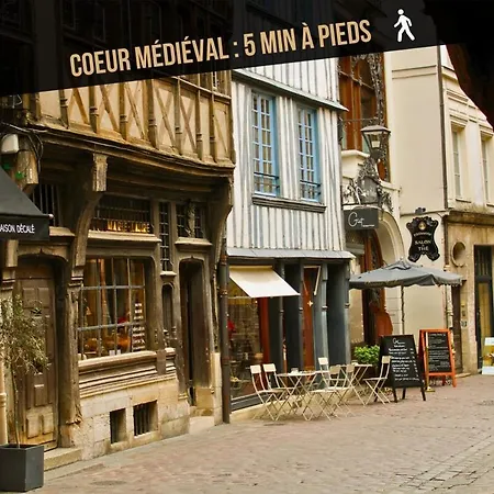 Charmante Maison De 4 Avec Salles De Bains Independantes Et Privee, Ideal Pour Travailler Et Pour Les Rouen